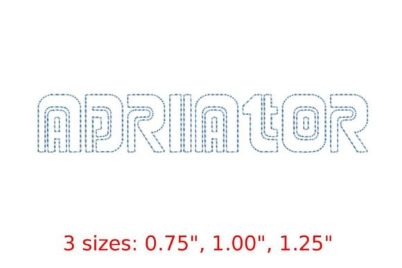 Adriator Bean Stitch Outline Font: A Designer’s Review for Business Embroidery