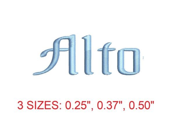 Alto Regular Embroidery Font: A Designer’s Review for Personalized Gifts