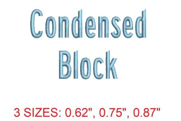 Condensed Block Embroidery Font: Sharp, Sleek, and Ready for Craft Fair Appeal