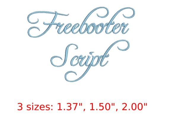 Freebooter Script Embroidery Font: A Bold Branding Choice for Small Business Merch