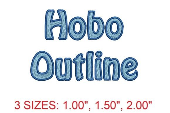 Hobo Outline Embroidery Font: A Designer’s Review for Personalized Gifts