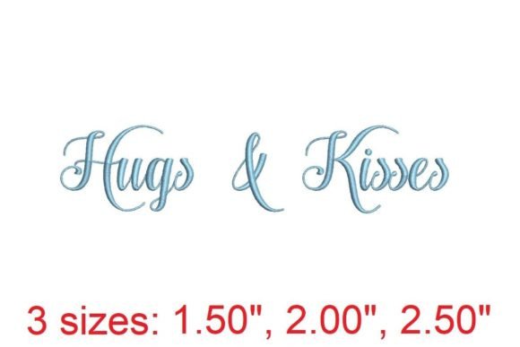 Hugs and Kisses: A Seasonal Embroidery Font That Delivers Charm