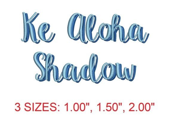 Ke Aloha Shadow Embroidery Font: A Designer’s Review for Small Business Branding