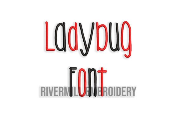 Ladybug Font: A Playful Touch for Small Business Embroidery