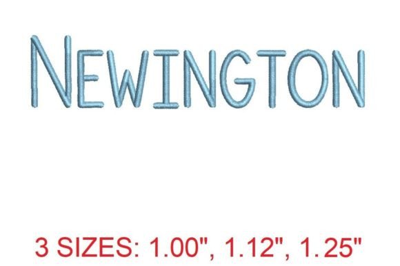 Newington Embroidery Font: Elegance Meets Practicality for Small Business Branding