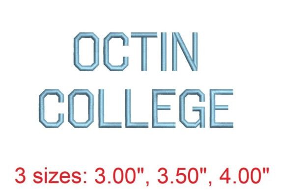 Octin College Regular Embroidery Font Review for Etsy Sellers