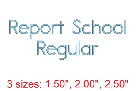 Report School RG Embroidery Font: A Designer’s Review for Boutique Apparel