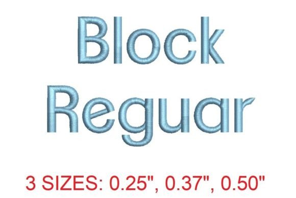 Reviewing Block Regular Embroidery Font for Custom Gift Designs
