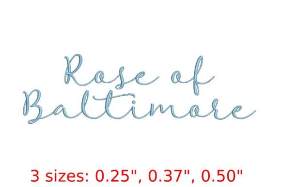 Rose of Baltimore Embroidery Font: A Designer’s Review for Personalized Gifts